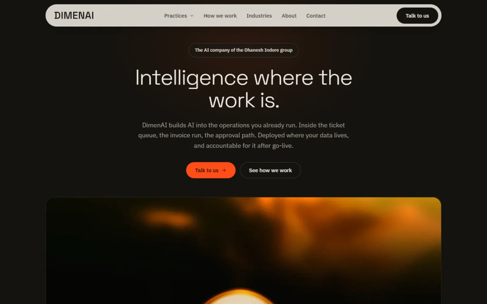 DimenAI website